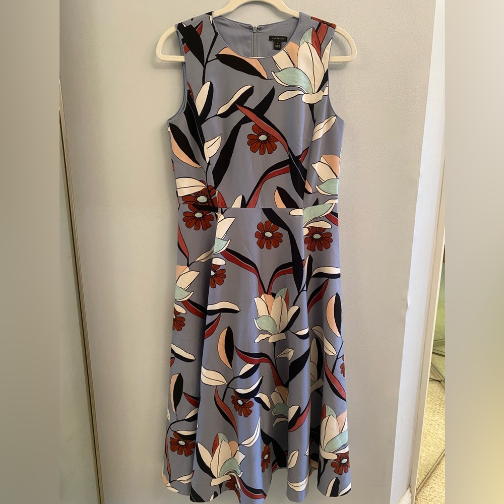 Ann Taylor Floral A Line Dress
